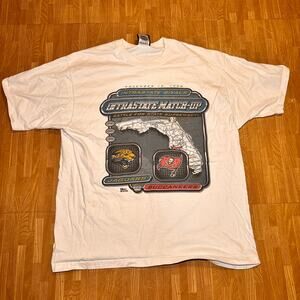 Vintage 1998 Tampa Bay Buccaneers vs Jacksonville Jaguars NFL Faceoff Shirt L